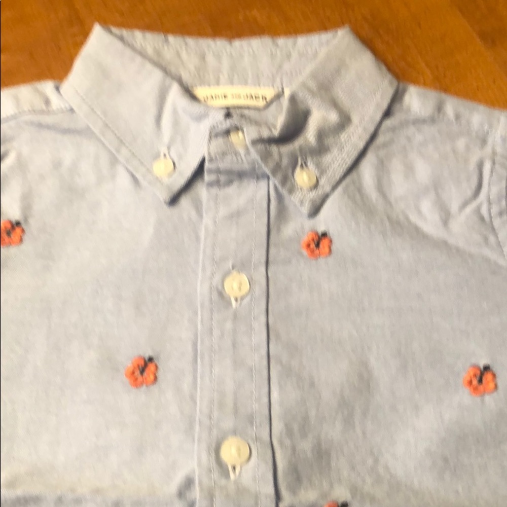 Janie and jack button down shirt, short sleeves
